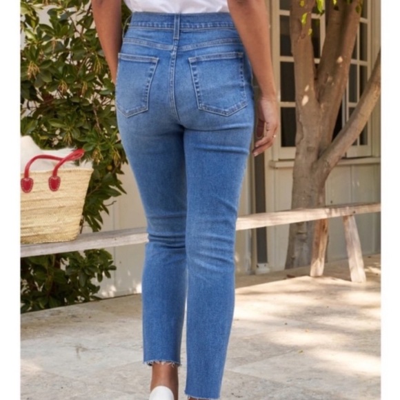 Frank&Eileen Jeans Womens 29 CORK Everyday Jean Straight Leg Raw Hem Button Fly - Picture 4 of 13